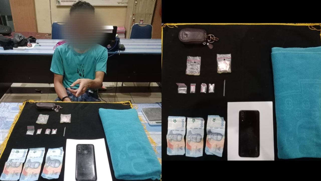 Lagi Transaksi di Pinggir Sungai Ogan, Pemuda di OKU Diringkus Polisi