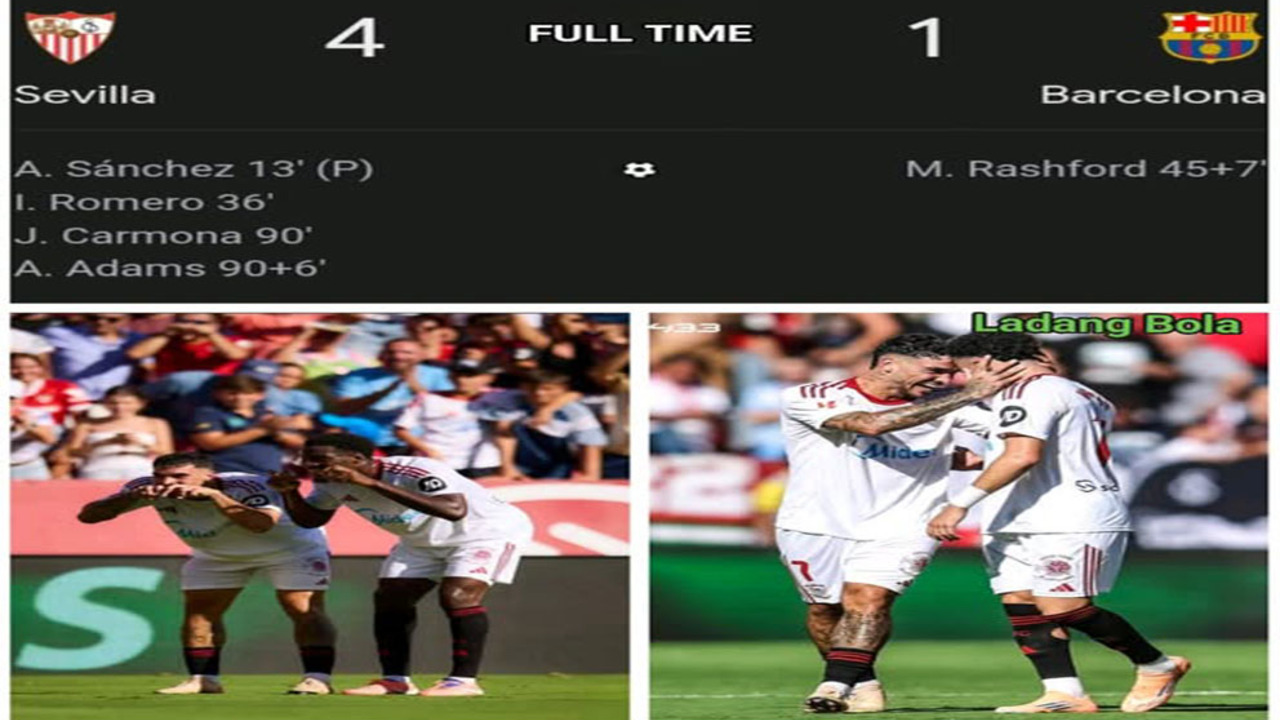 Hasil La Liga 2025/2026: Barcelona Dipermalukan Sevilla 4-1