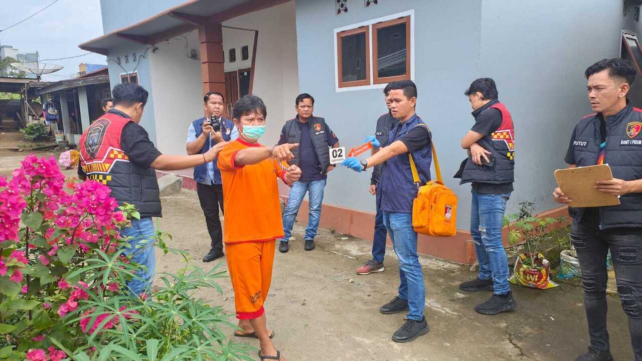 Ungkap 19 Adegan Tragis, Rekonstruksi Kasus Pembunuhan di Lubuklinggau
