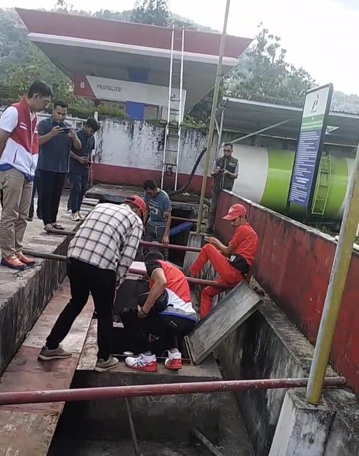 Polres-Pertamina Inspeksi Mendadak, Truk Mogok Akibat BBM Campuran Air di SPBU Megang Lubuklinggau