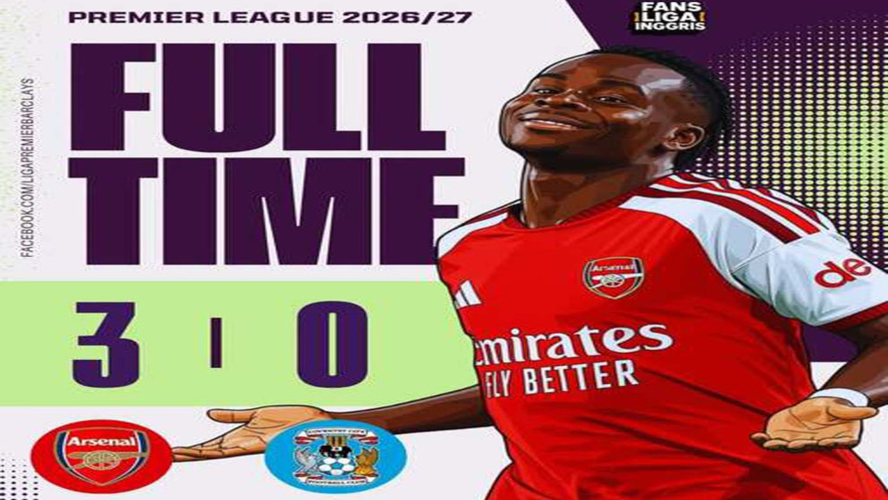Arsenal Hajar Coventry 3-0: Havertz Jadi Andalan.