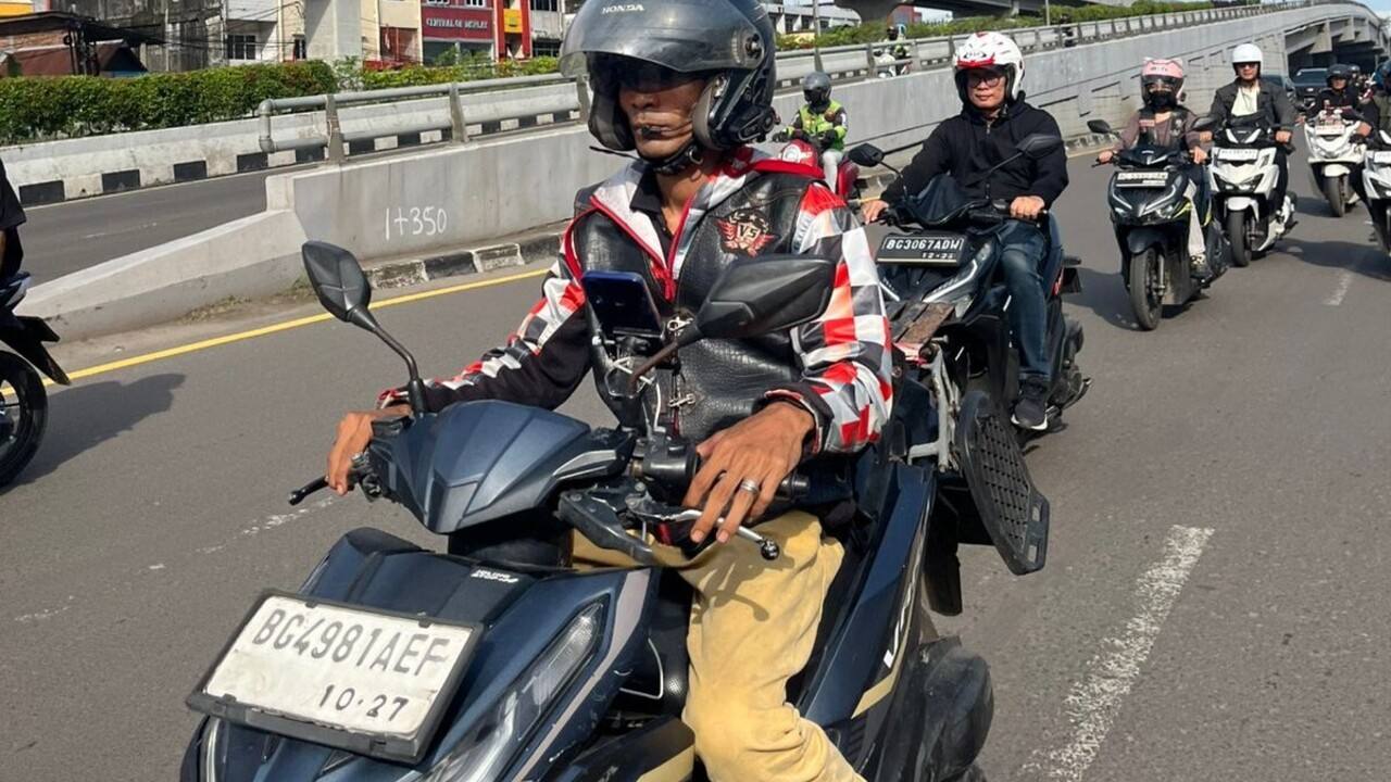 Sinergi Astra Motor Sumsel dan Komunitas Honda Angkat Nilai Edukasi Lewat “Vario Eduride”