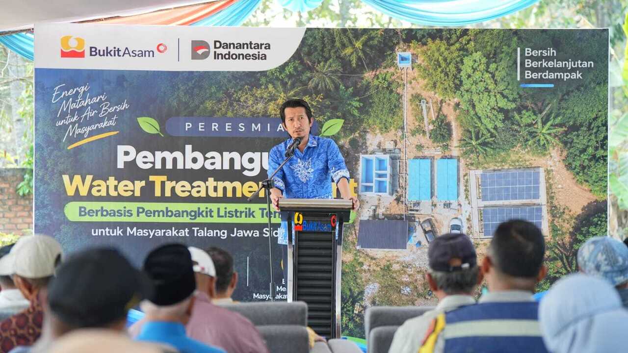 PTBA Hadirkan Akses Air Berbasis Energi Surya bagi Warga Talang Jawa Sidomulyo I