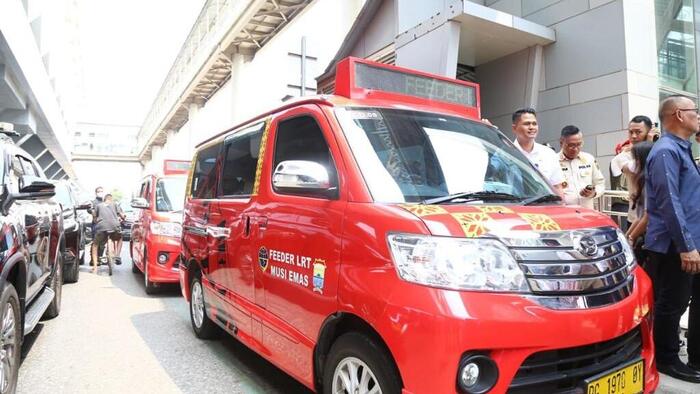 Menhub RI Didampingi Pj Gubernur Sumsel Tinjau Fasilitas LRT Terintegrasi dengan Angkot Feeder Dalam Palembang