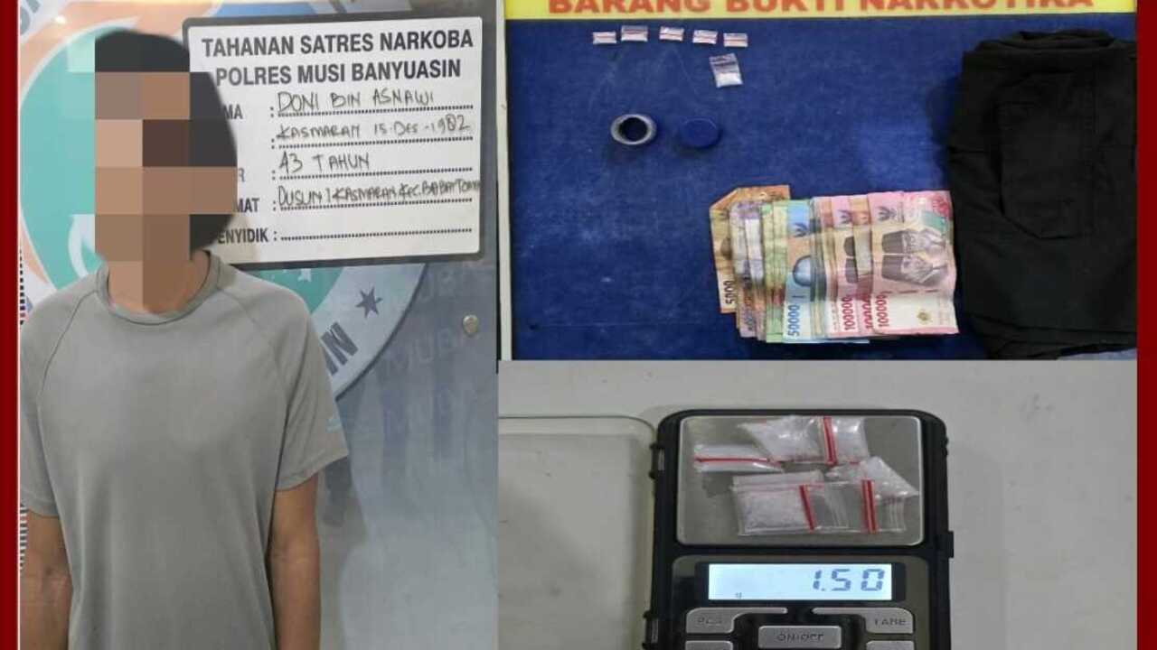 Edarkan Narkoba Warga Babat Toman diamankan