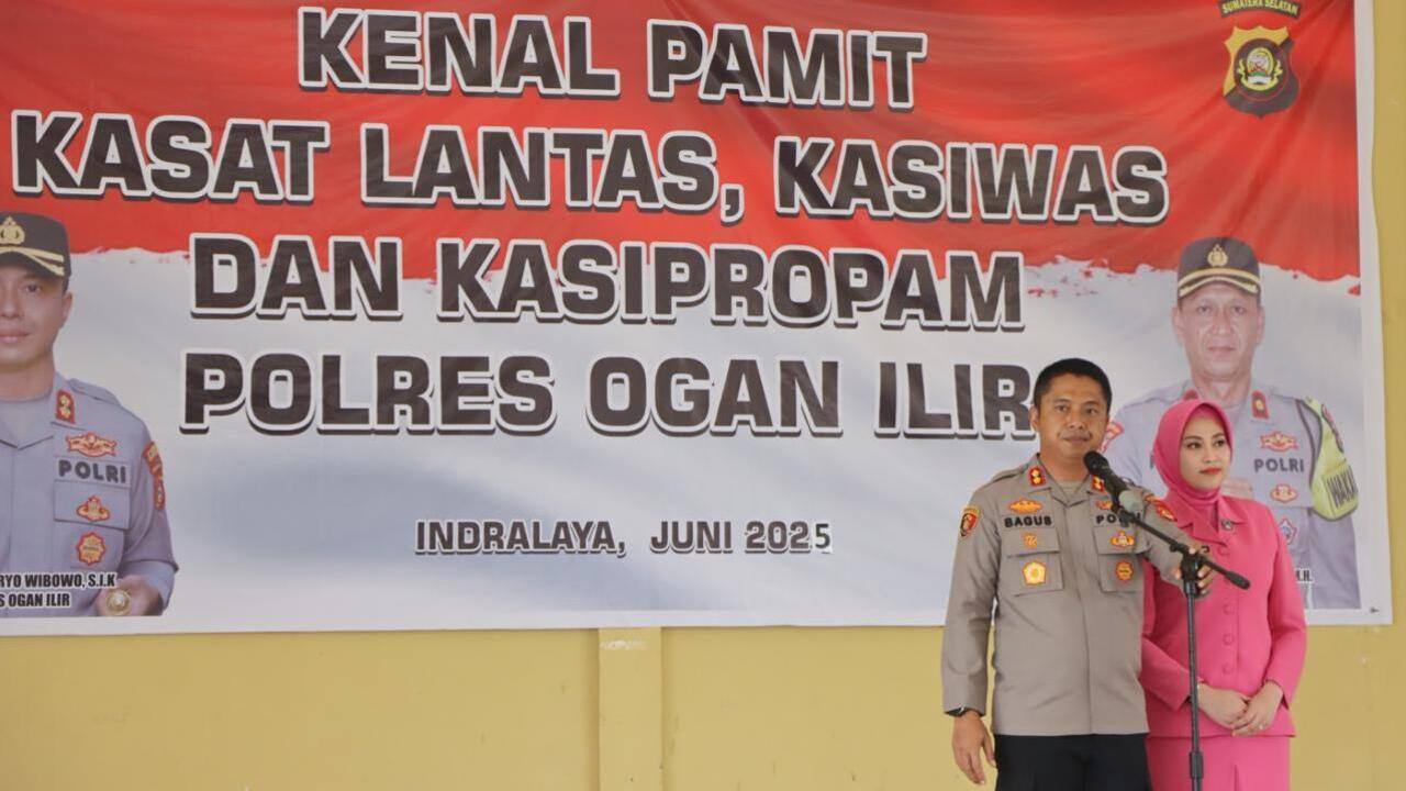 Tiga Pejabat Utama Polres Ogan Ilir Resmi Berganti, Ini Daftar Namanya