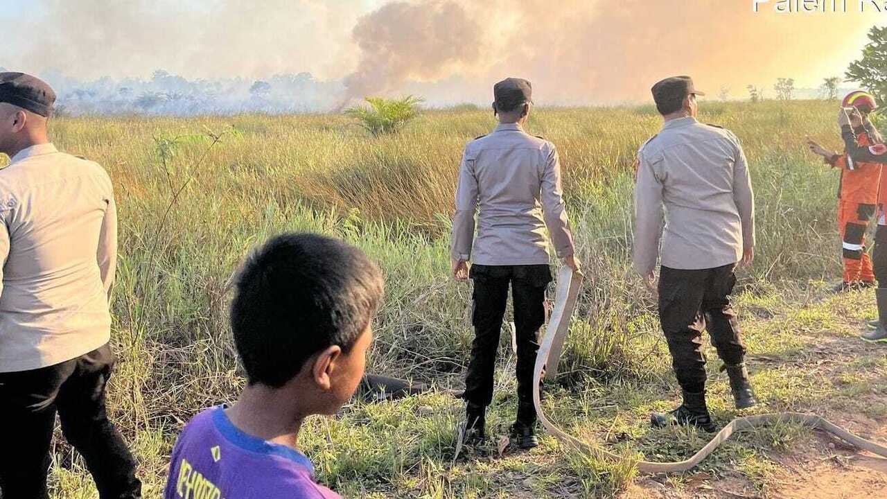 Dua Hektar Lahan Gambut di Indralaya Utara Ogan Ilir Kembali Terbakar