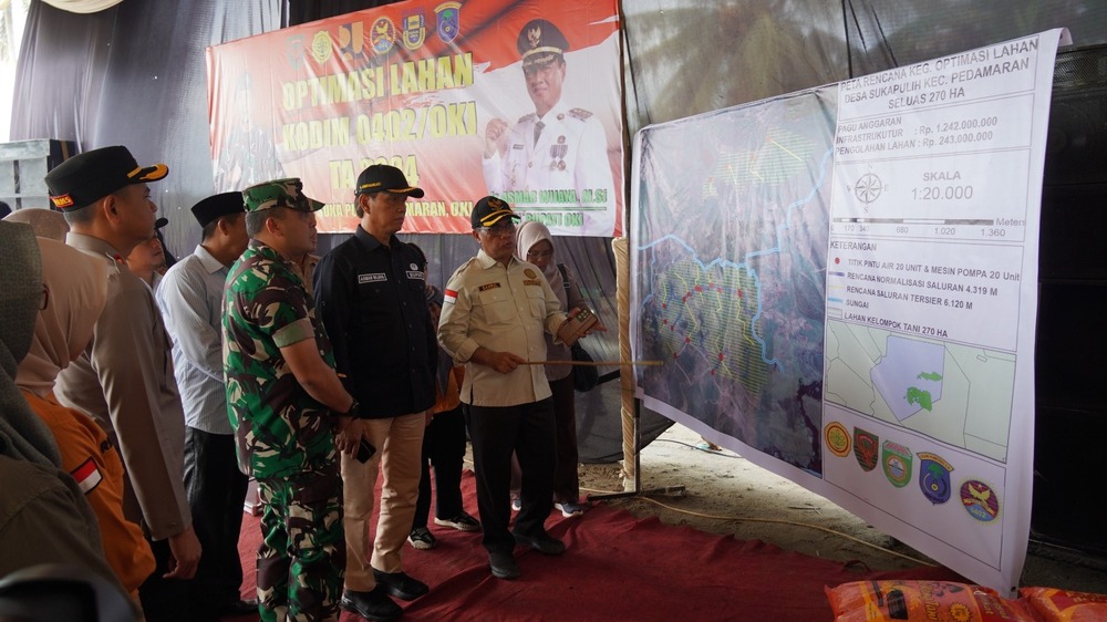 Tahap Awal, 270 Hektar Lahan Rawa Lebak Sukapulih Pedamaran Dioptimasi