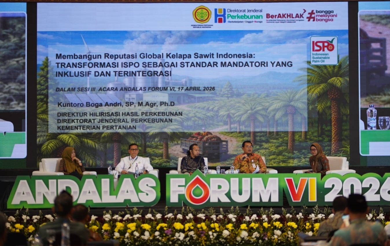 Andalas Forum VI: BPDP dan Penguatan ISPO Jadi Kunci Masa Depan Sawit Indonesia