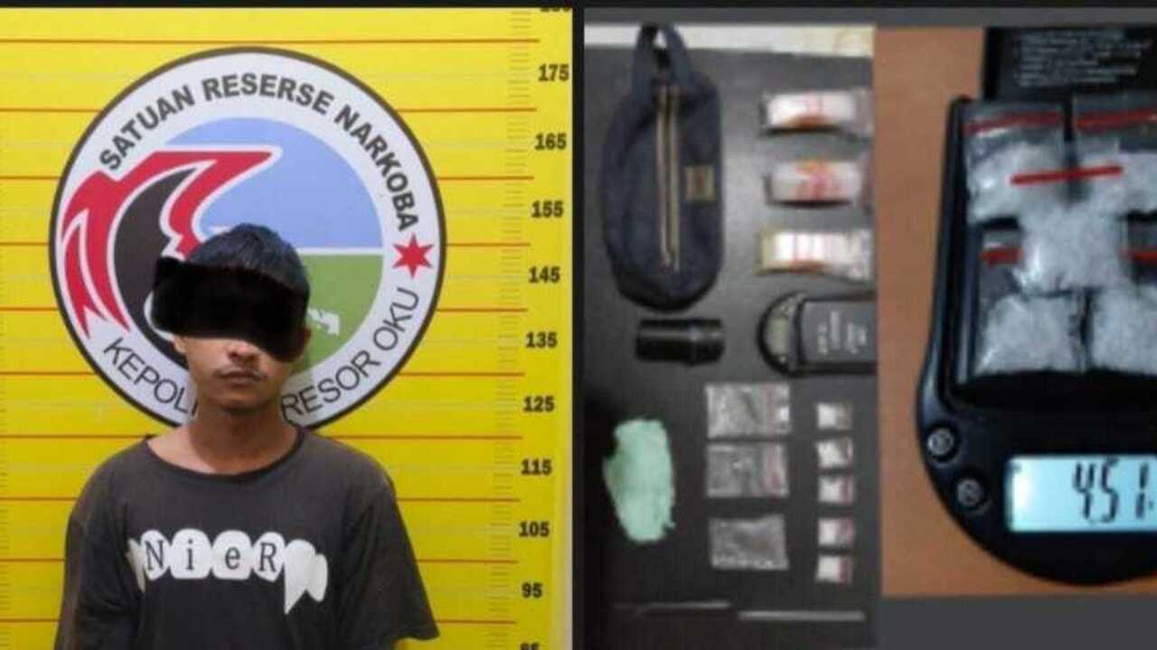 Gerebek Rumah di Baturaja, Polisi Tangkap Bandar Sabu dan Sita 4,51 Gram Narkotika