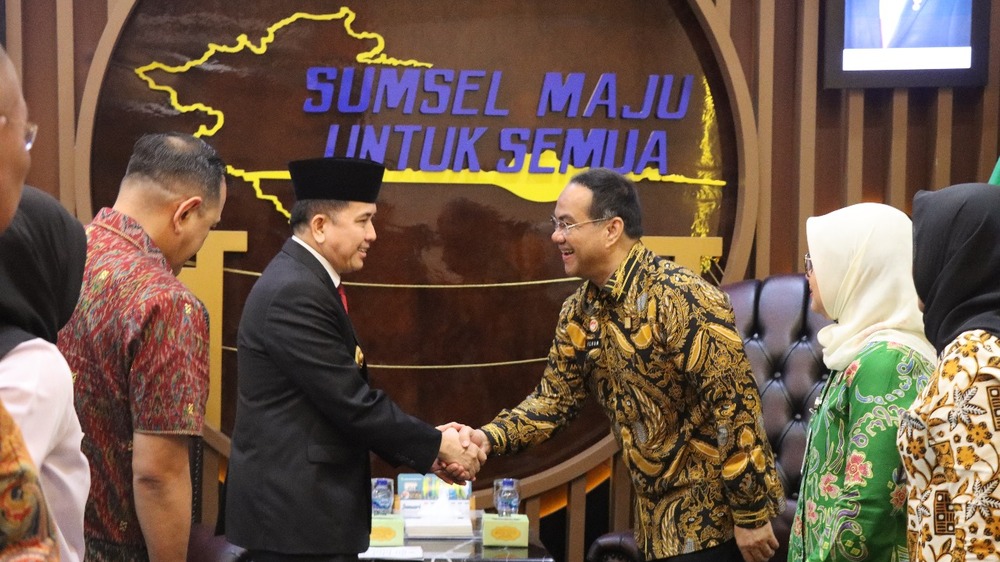 Audensi dengan Pj . Gubernur Sumsel, Kakanwil Ilham Djaya Bahas Implementasi Hukum dan HAM