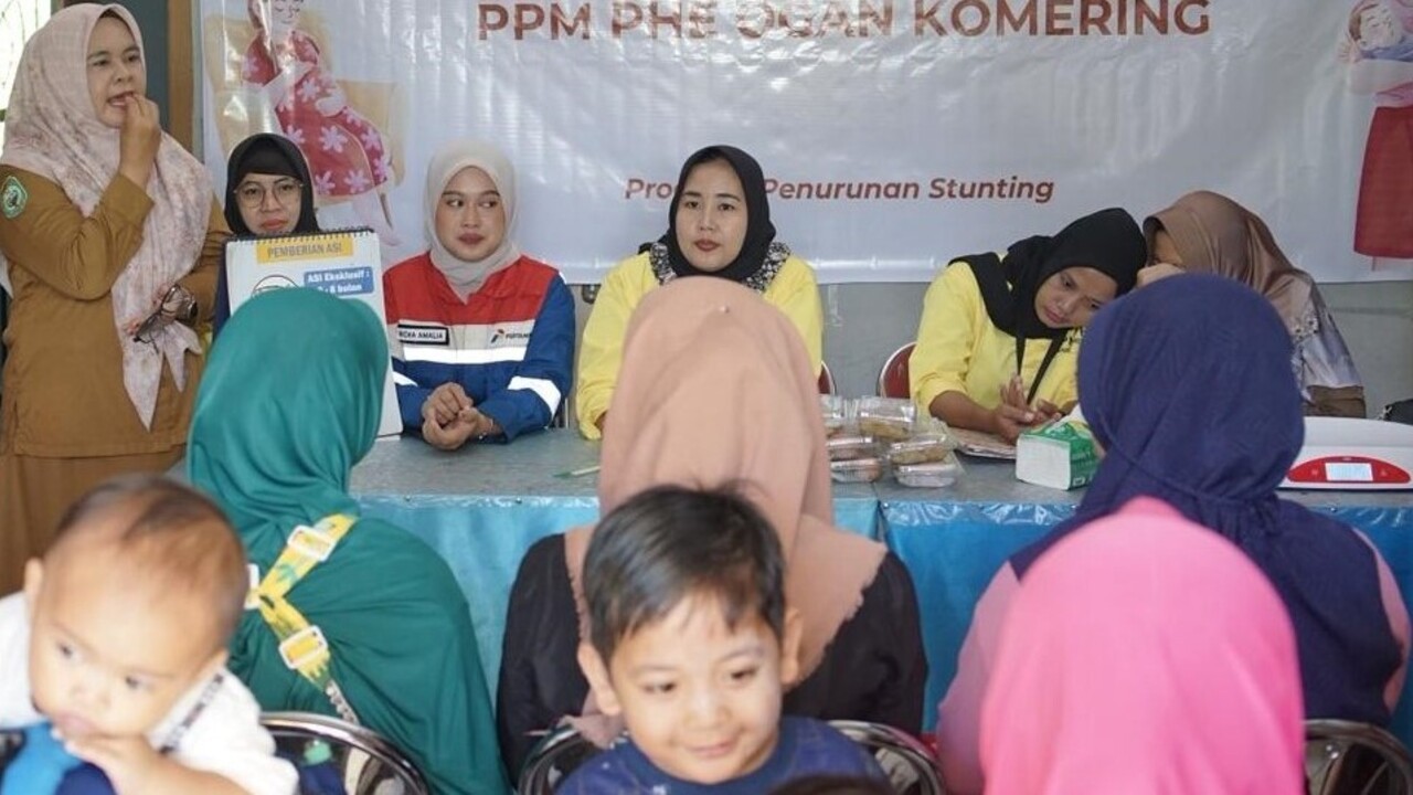 PHE Ogan Komering Dorong Penurunan Stunting Lewat Program Gen Smart di Desa Mendala