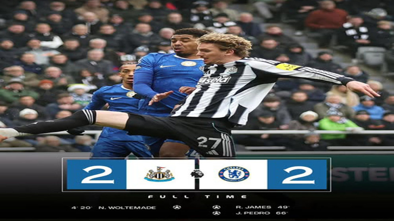 Hasil Liga Premier Inggris: Chelsea Selamat dari Kekalahan! Tahan Imbang Newcastle 2-2