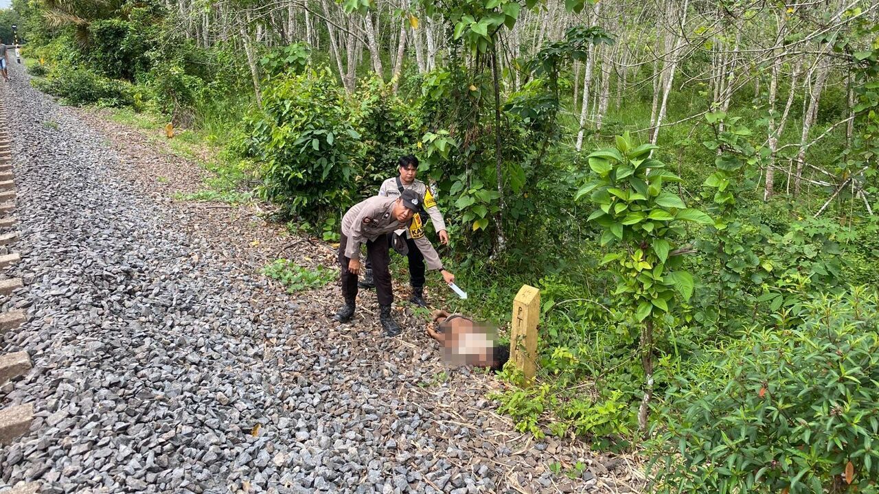 Diduga Tertabrak Kereta, ODGJ  Ditemukan Tewas