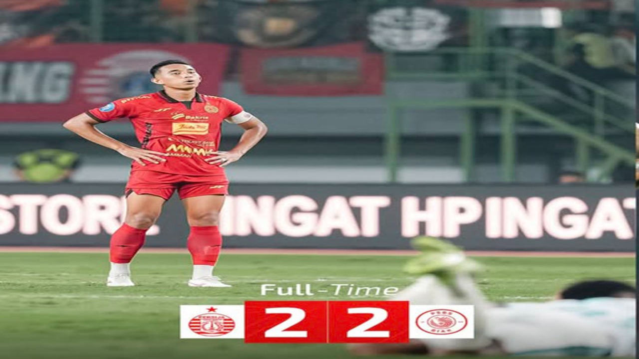 Persija Gagal Tundukkan 10 Pemain PSBS Biak, Duel Berakhir 2-2!