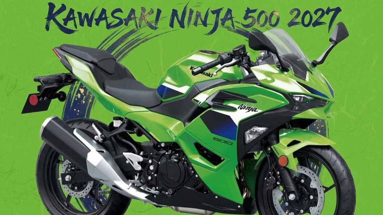 Ninja 500 Terbaru Muncul Lagi, Mesin 451cc 45 PS Kini Dibungkus Lime Green. 