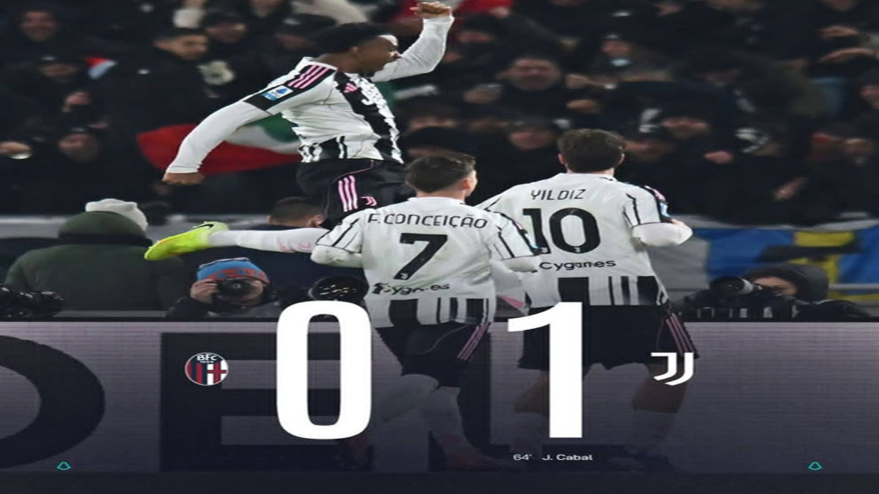 Hasil Liga seri A Italia: Bologna vs Juventus 0-1, Bianconeri Naik ke Peringkat Lima.