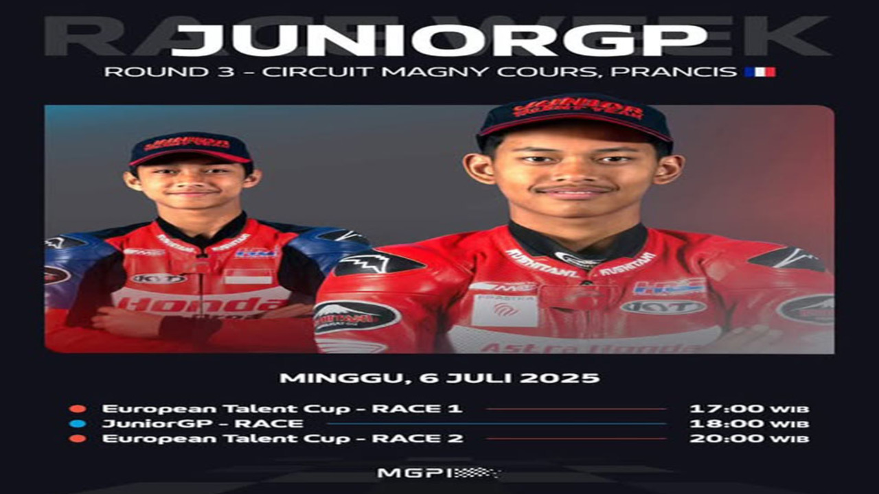 Veda dan Ramadhipa Siap Harumkan Nama Indonesia di Putaran Ketiga FIM JuniorGP di Prancis