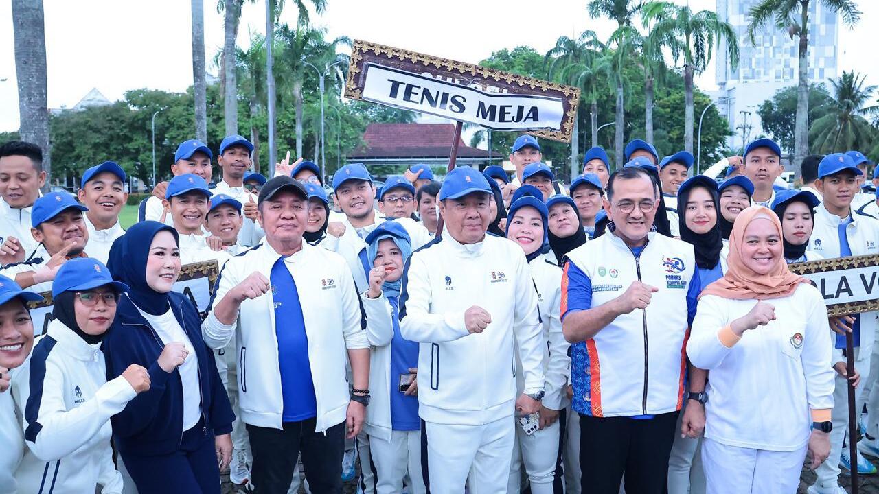 PORNAS XVII KORPRI 2025: Gubernur Herman Deru Lepas 269 Kontingen Sumsel dengan Pesan Sportivitas