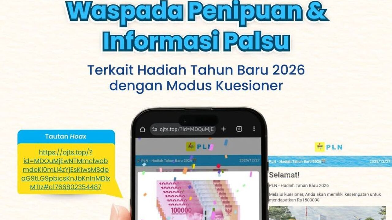 PLN UID S2JB Ingatkan Masyarakat Waspada Penipuan Berkedok Hadiah Tahun Baru