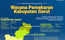 2 Wacana Bentuk Kabupaten Daerah Otonomi Baru Pemekaran Kabupaten Garut Provinsi Jawa Barat, Ini Nama-namanya.