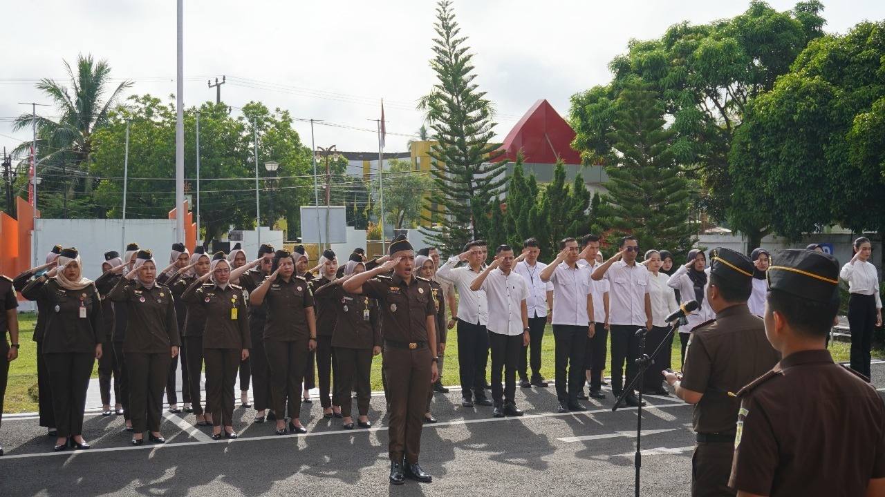 Kejari Muba Gelar Apel PERSAJA, Ini Amanah Kajari Muba
