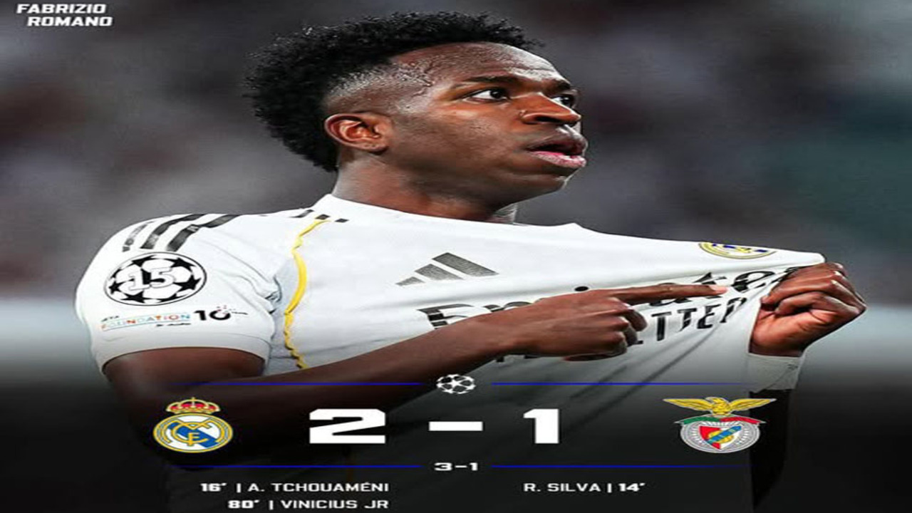 Hasil Real Madrid 2-1 Benfica: Los Blancos Lolos 16 Besar UCL 2025/2026!