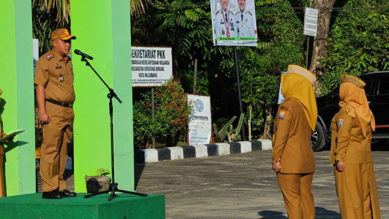 Pimpin Apel di Sematang Borang, Sekda Ingatkan ASN Patuh Tupoksi.