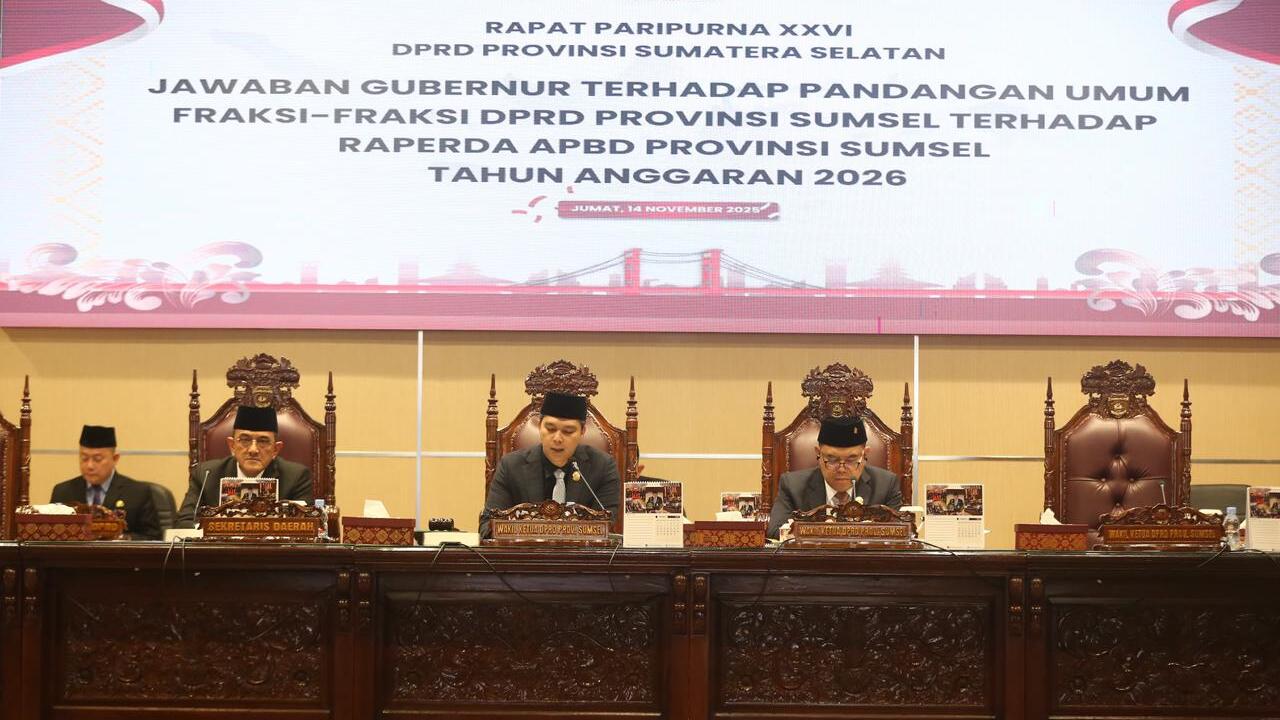 Pemprov Sumsel Pastikan APBD 2026 Tetap Stabil dan Pro-Rakyat dalam Jawaban Resmi ke DPRD