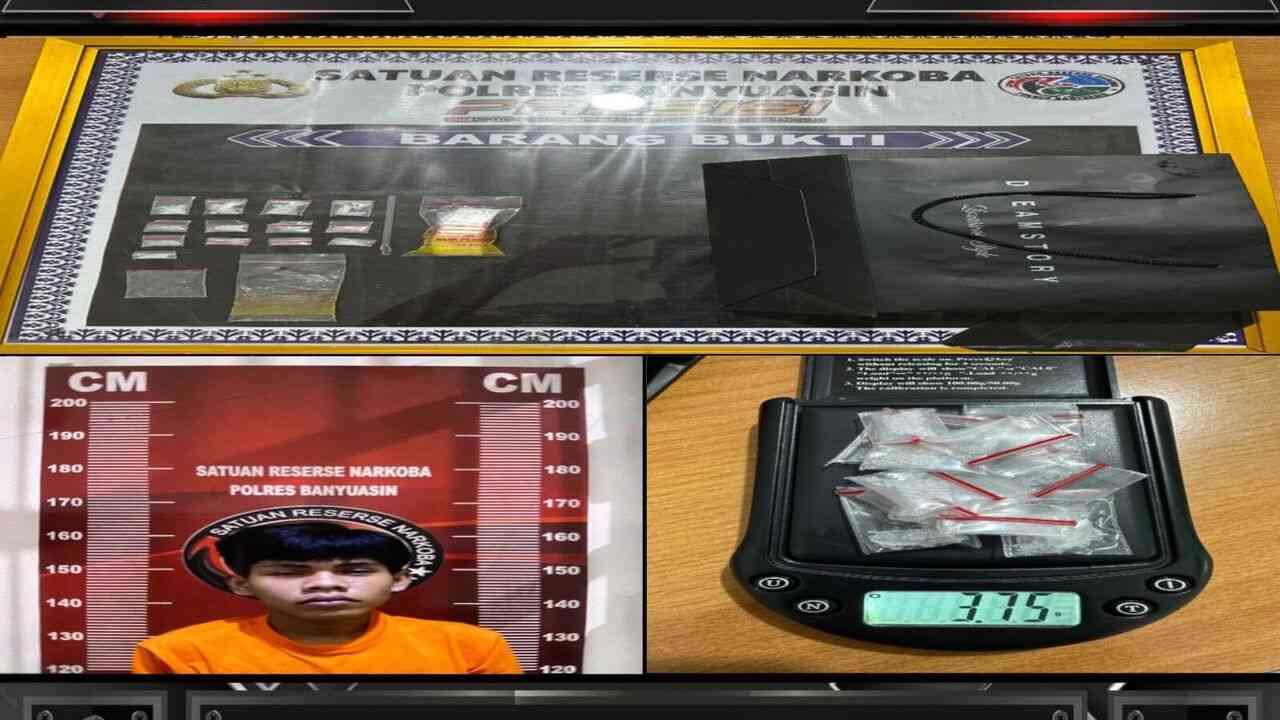 Baru 18 Tahun, Pemuda Banyuasin Jadi Pengedar Sabu — Ditangkap di Kamarnya