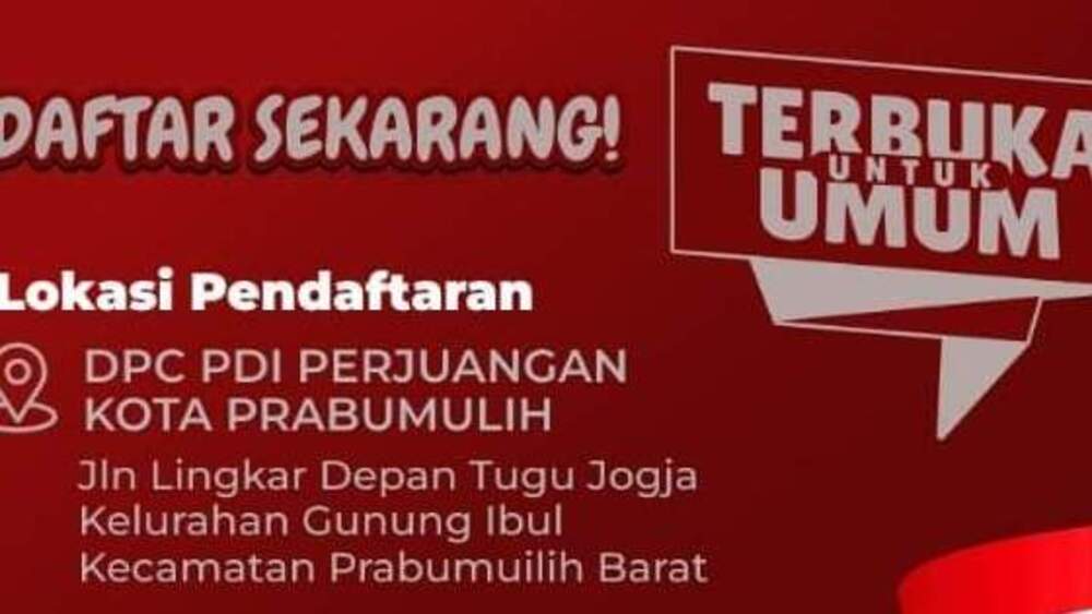 Catat! Mulai 16 April PDIP Prabumulih Buka Pendaftaran Bakal Calon Wako dan Wawako