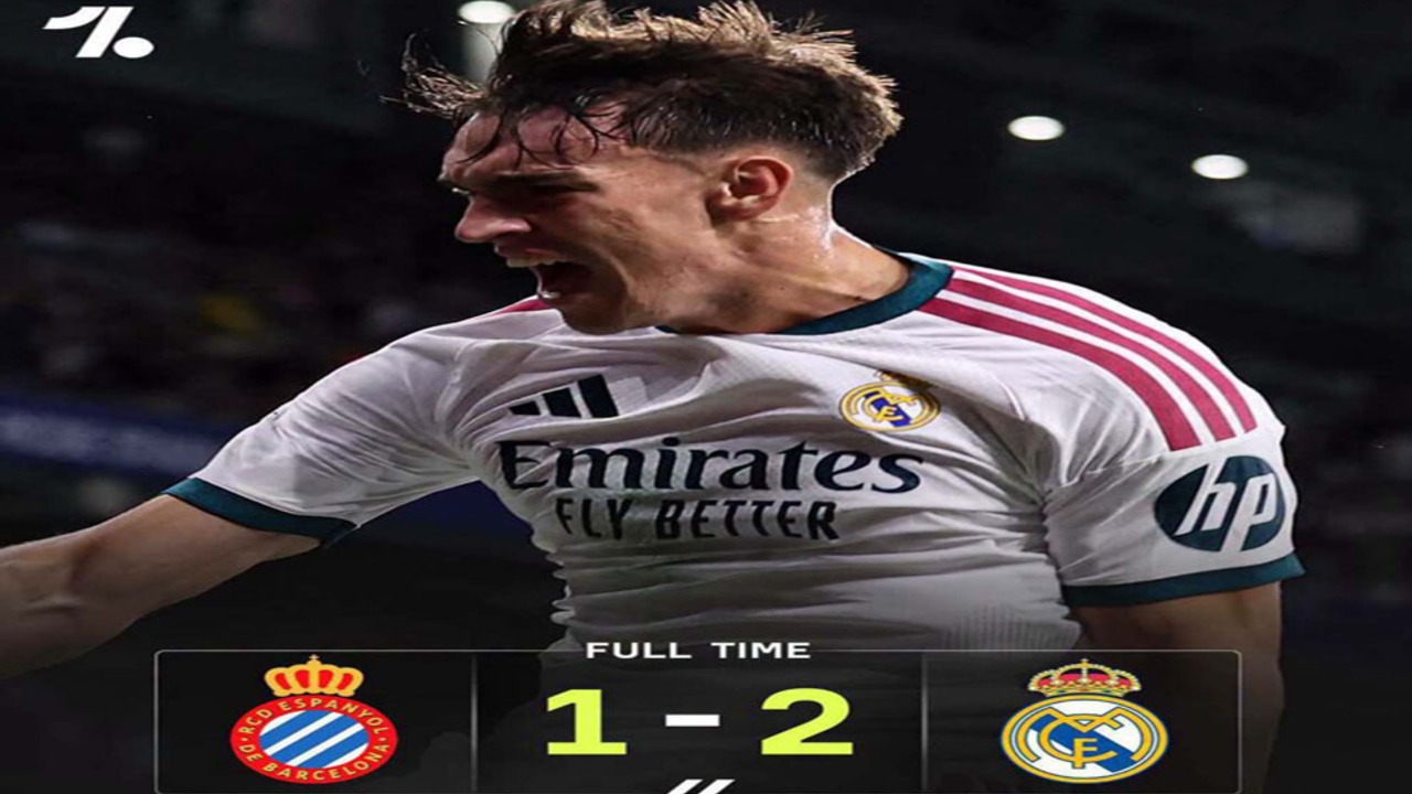 Hasil La Liga Spanyol Espanyol 1 — 2 Real Madrid. 