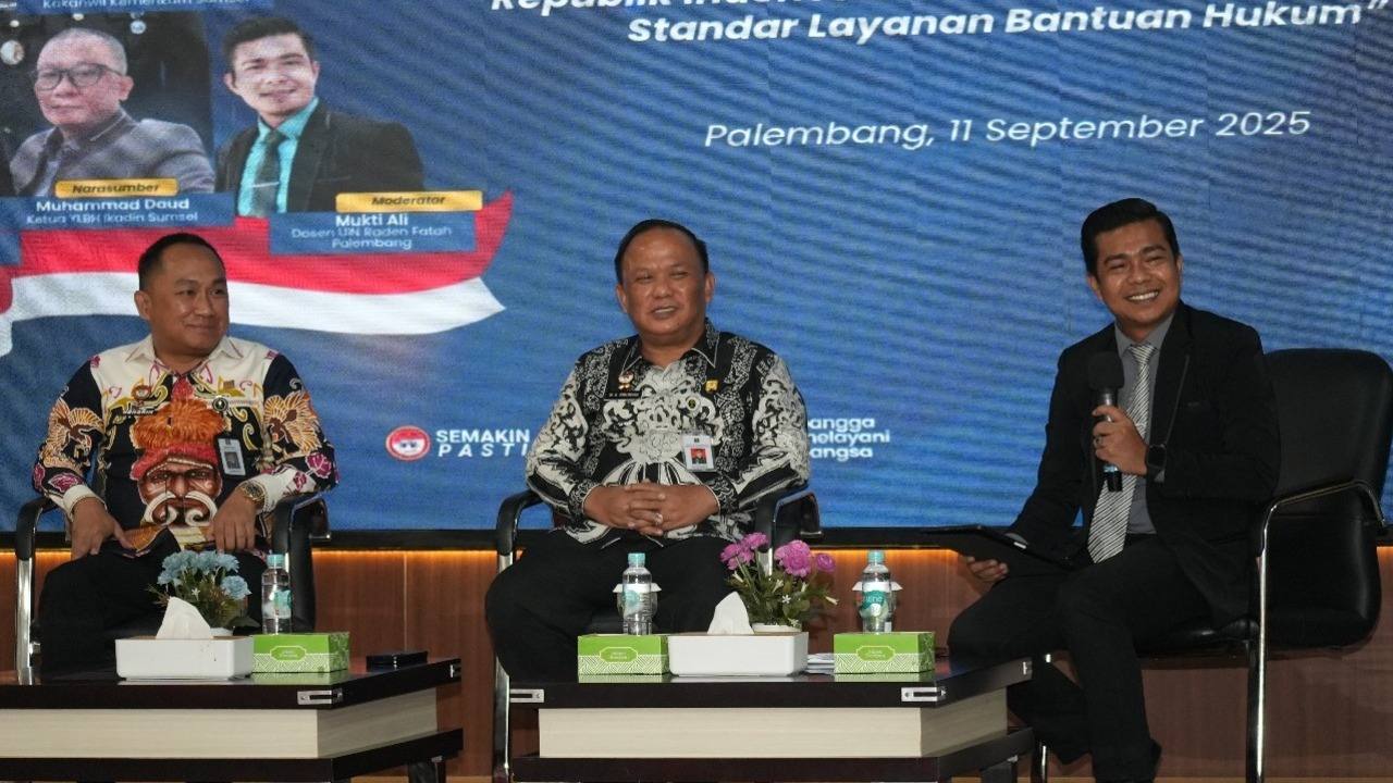 Kanwil Kemenkum Sumsel Dorong Optimalisasi Layanan Bantuan Hukum Lewat Diskusi Strategi Kebijakan