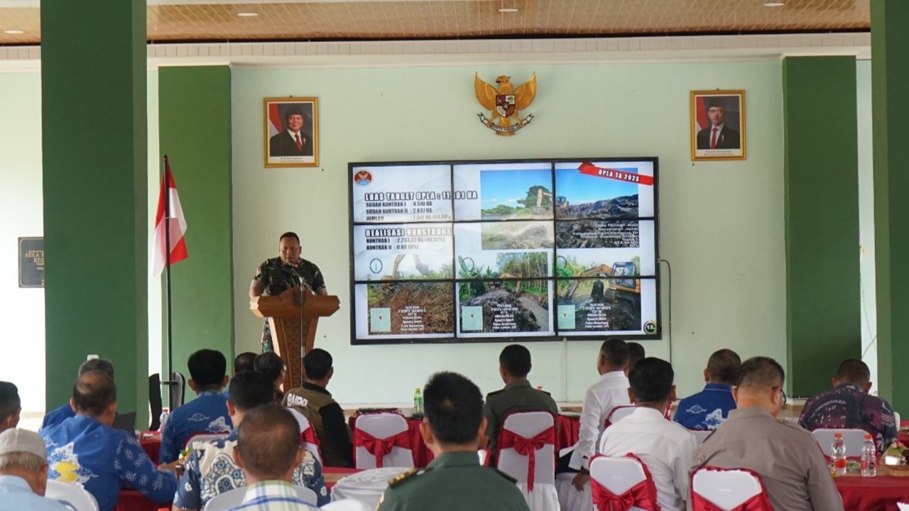 Kodim 0402/OKI Tingkatkan Sinergitas Teritorial
