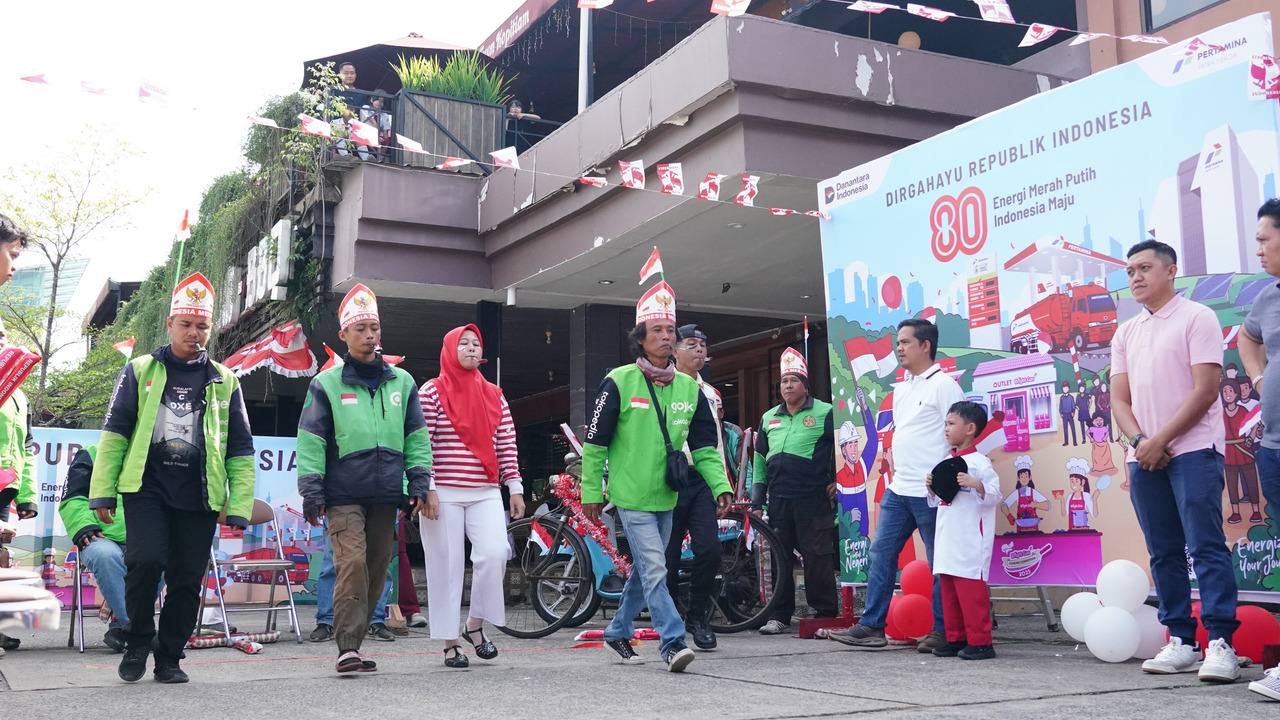 Tepat 80 Tahun Kemerdekaan RI, Proklamasi Berkumandang di SPBU COCO Kenten Palembang
