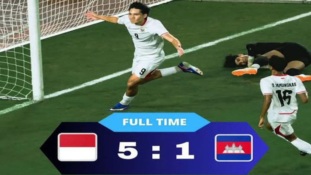 Hasil Piala AFF 2026: Hat-trick Mitchell Baker Bawa Garuda Hancurkan Kamboja 5-1.