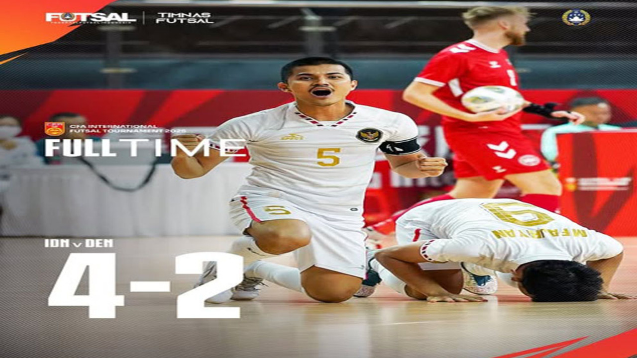 Timnas Futsal Indonesia Juara CFA International Tournament 2025 Usai Bekuk Denmark 4-2 di Final