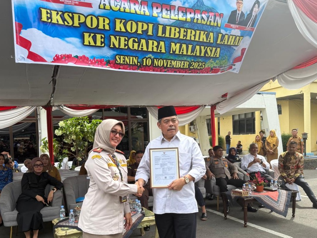 18.5 Ton Kopi Liberika Asal Sumatera Selatan Diekspor ke Malaysia, Karantina Sumsel Pastikan Kualitas Terjamin