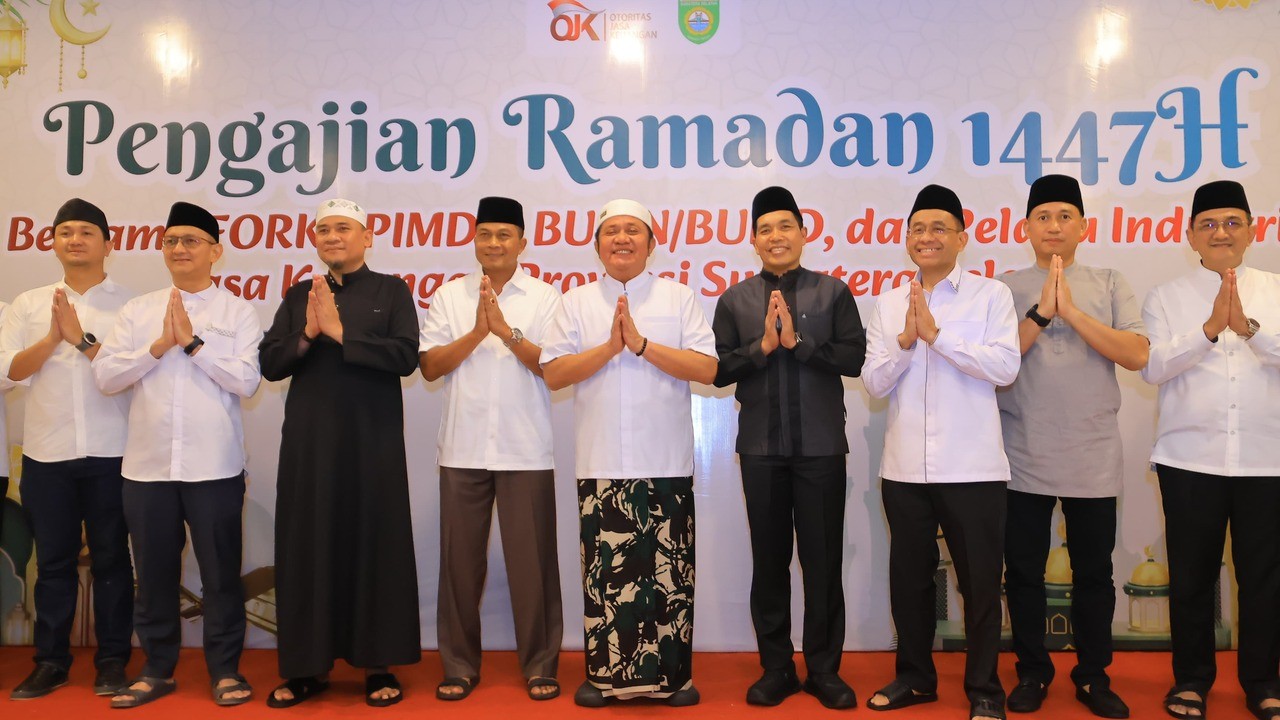 Sekda Sumsel Edward Candra Hadiri Pengajian Ramadhan di OJK Sumsel, Perkuat Silaturahmi dan Sinergi Pembanguna