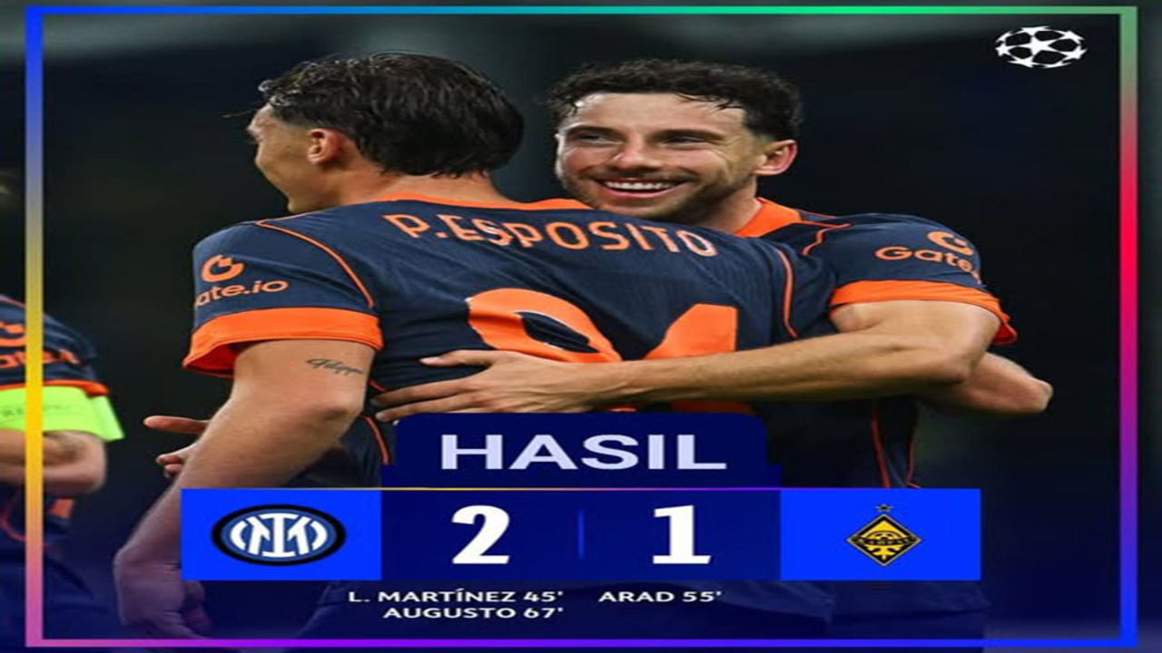 Hasil Liga Champions: Inter Milan Sapu Bersih 4 Laga Liga Champions, Usai Kalahkan Kairat 2-1!