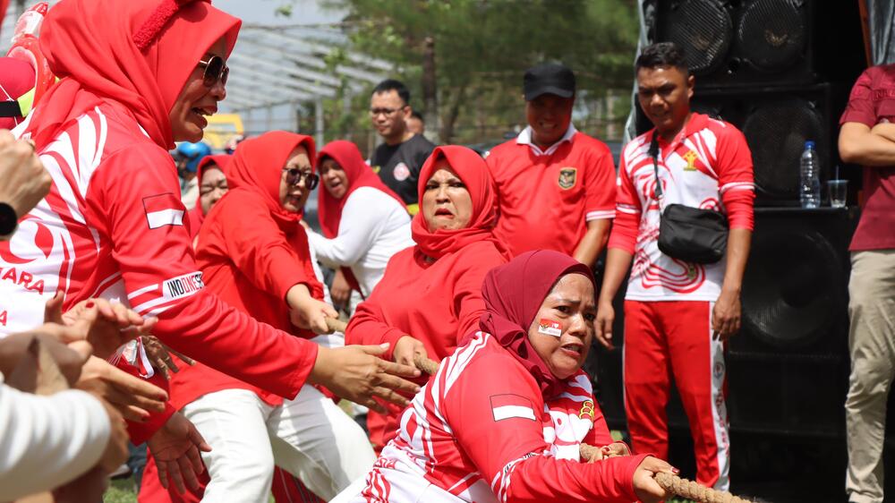 Serunya Lomba Tradisional Kanwil Kemenkumham Sumsel Ramaikan HUT RI Ke-79