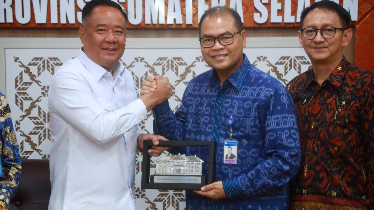 Wagub Sumsel Cik Ujang Terima Audiensi dan Perpisahan Kepala BI yang Akan Bertugas di Jakarta