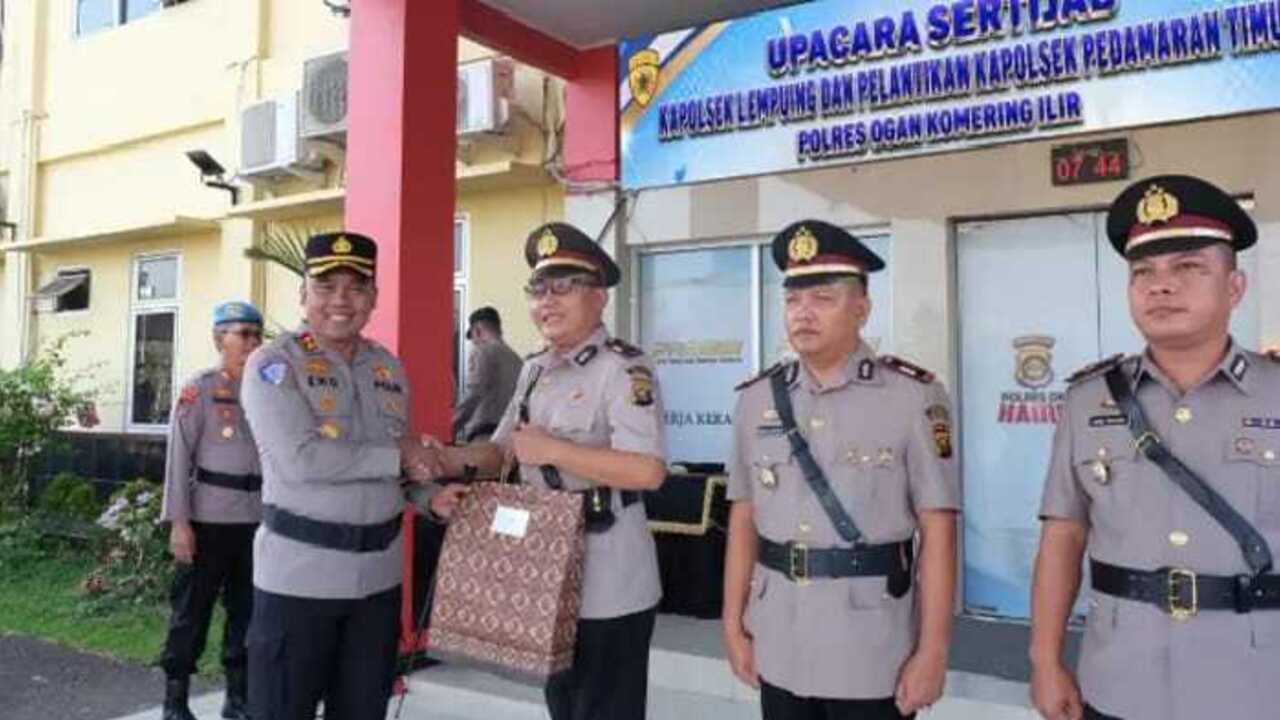 Dua Polsek di Wilayah Polres OKI Dikomandoi Pemimpin Baru