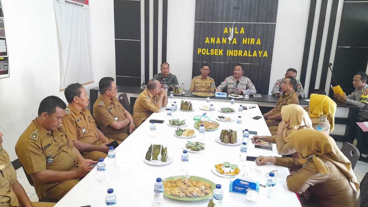 Polsek Indralaya Gelar Rapat Koordinasi Penanggulangan Karhutla, Tekankan Sinergi Semua Pihak