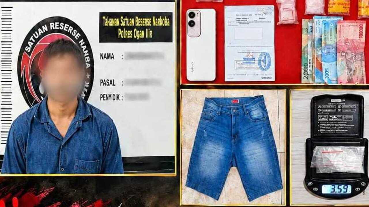 Pria ini Diamankan dengan 3,59 Gram Sabu, Kini Terancam Penjara Seumur Hidup