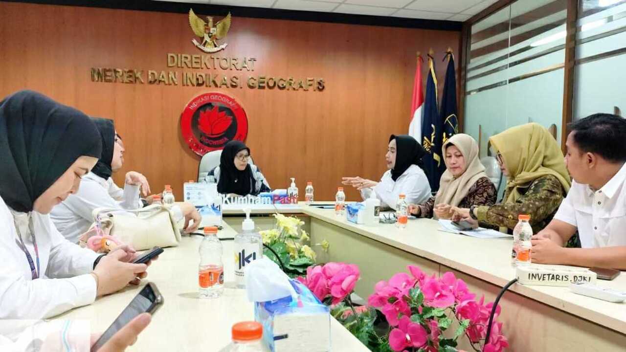 Kanwil Kemenkum Sumsel Koordinasi Pendaftaran Indikasi Geografis dan Paten ke DJKI