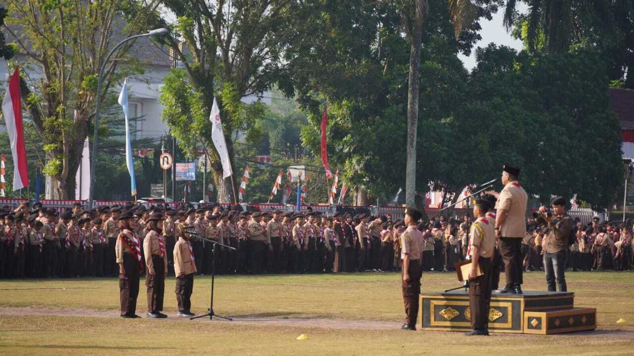 Pramuka OKI Didorong Jadi Kader Pemimpin dan Pelopor Pencegahan Karhutla