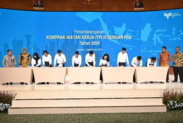 Lolos Seleksi, 135 Mahasiswa ITPLN Teken Kontrak Program Ikatan Kerja dengan PLN