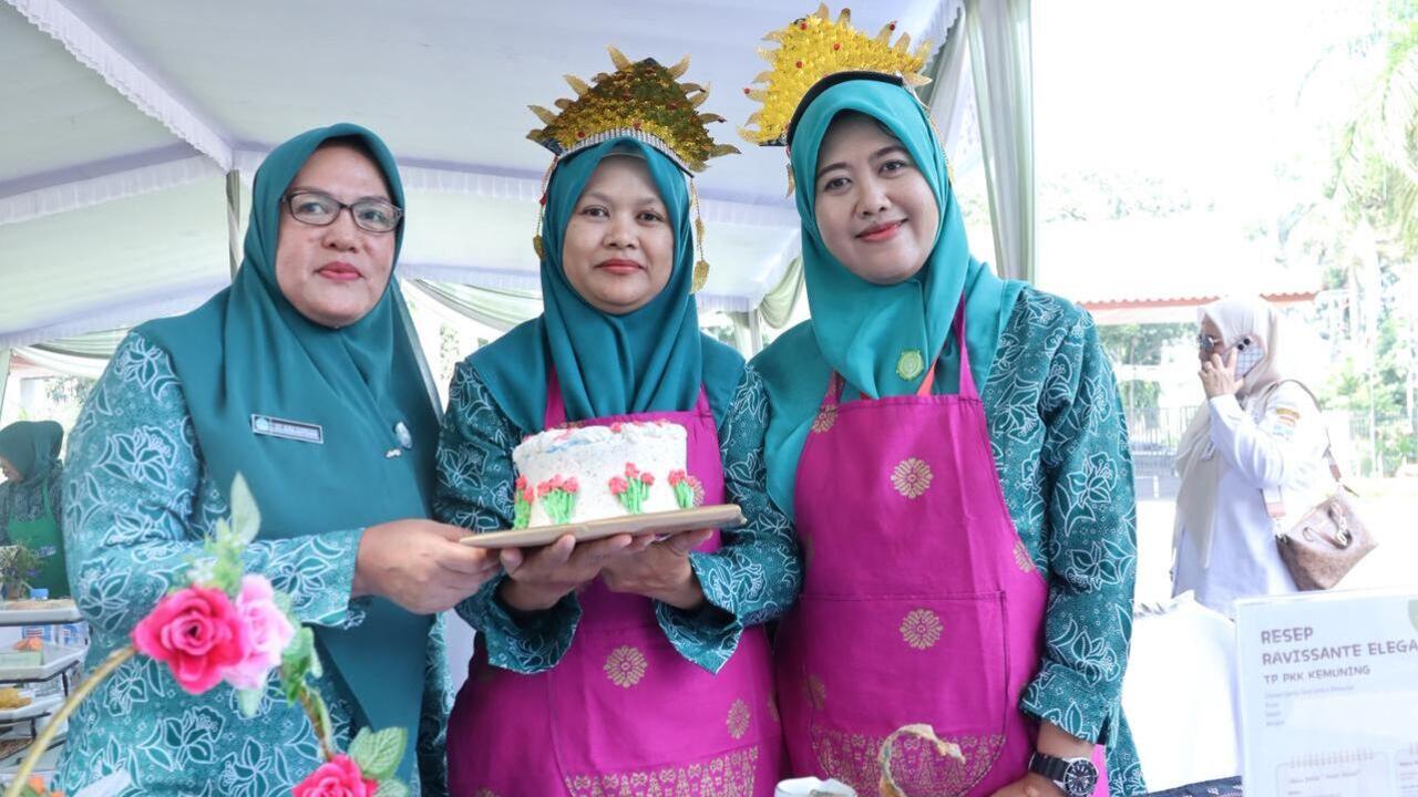 Kreatif! Ada Kue Ulang Tahun dari Sarden di Lomba Masak Palembang, Cara Unik PKK Cegah Stunting
