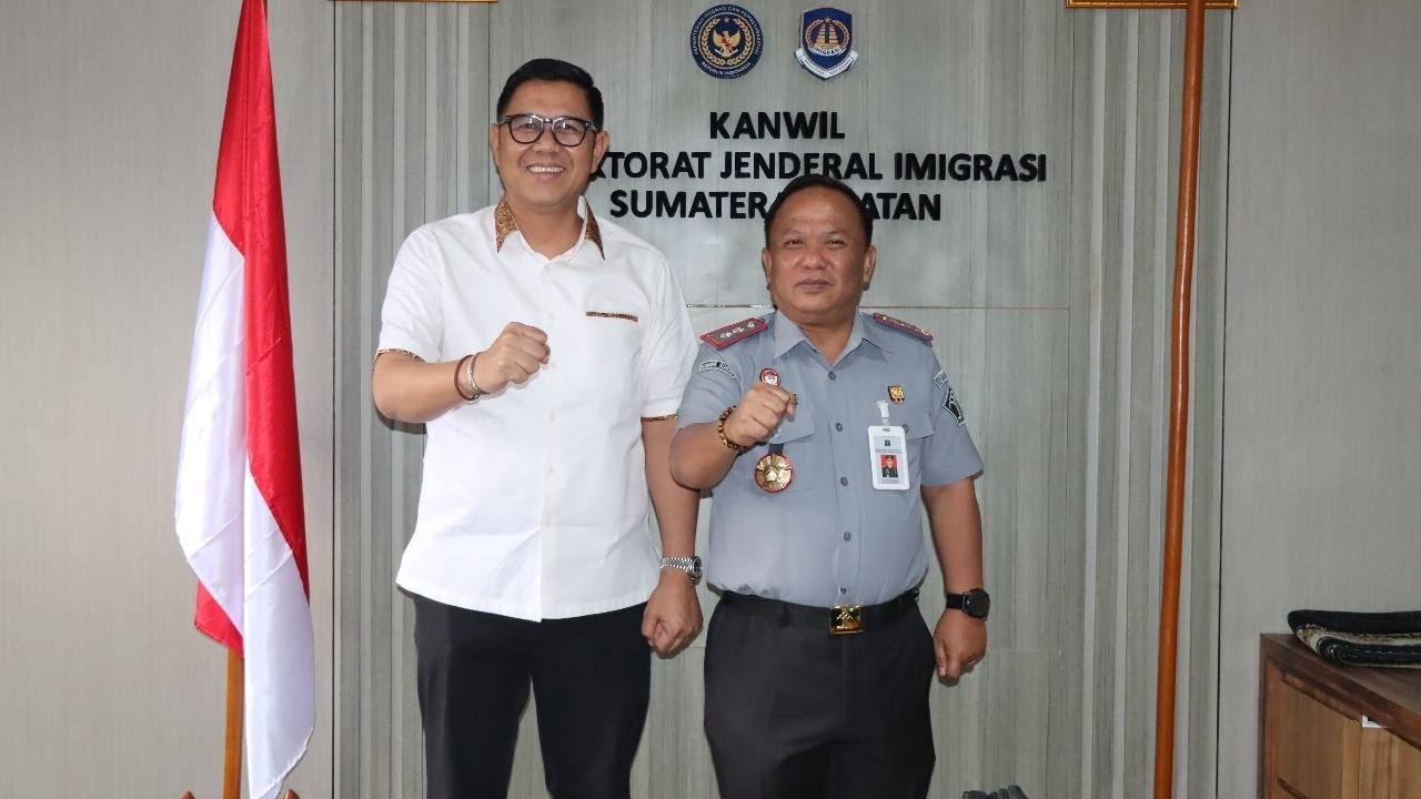 Perkuat Sinergi, Kakanwil Kemenkum Sumsel Silaturahmi ke Kanwil Ditjen Imigrasi Sumsel